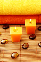 towels and candle