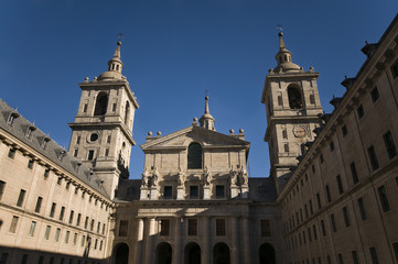 Fototapeta na wymiar Royal Monastery of San Lorenzo de El Escorial in Madrid, Spain
