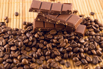chocolate and coffee grain