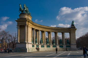 Obraz premium Hero square in Budapest