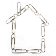 house from the paper clips of offices