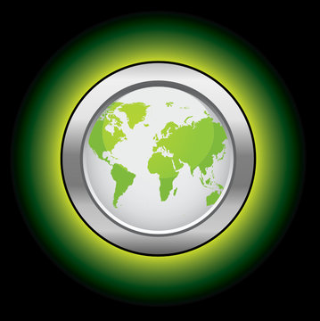 World ecology button