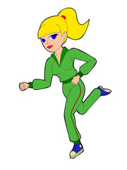 jogging girl