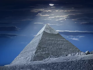 Papier Peint photo Lavable Egypte Chefren's pyramid fantasy. Egypt series
