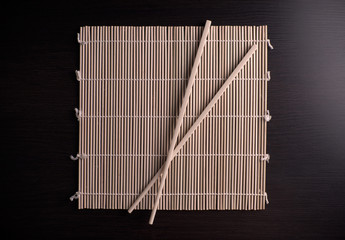 Chopsticks on Bamboo
