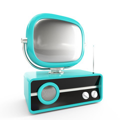 Naklejka premium Stylish retro TV.