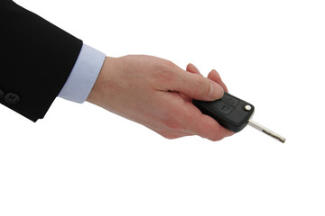 Hand mit Autoschlüssel