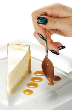 Liquid Chocolate and Cheesecake