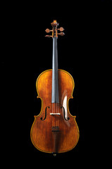 Obraz premium cello on a black background