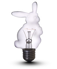 easter hare lamp bulb