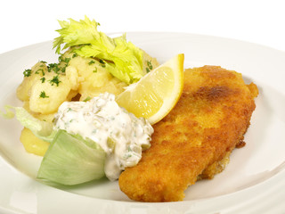 Backfisch mit Kartoffelsalat
