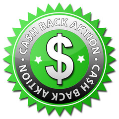 Obraz premium Cash Back Aktion Button
