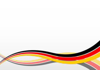 Hintergrund mit deutschen Farben/Schwüngen