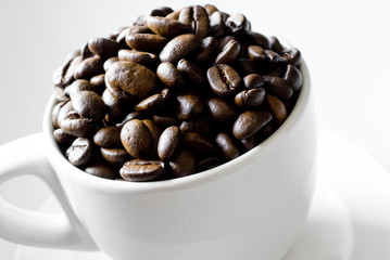 Coffee Cups With Beans