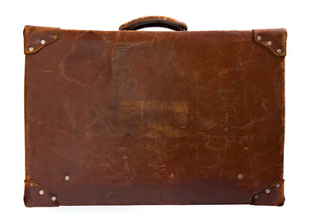vintage leather suitcase - 12442833