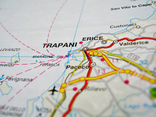 Cartina Trapani