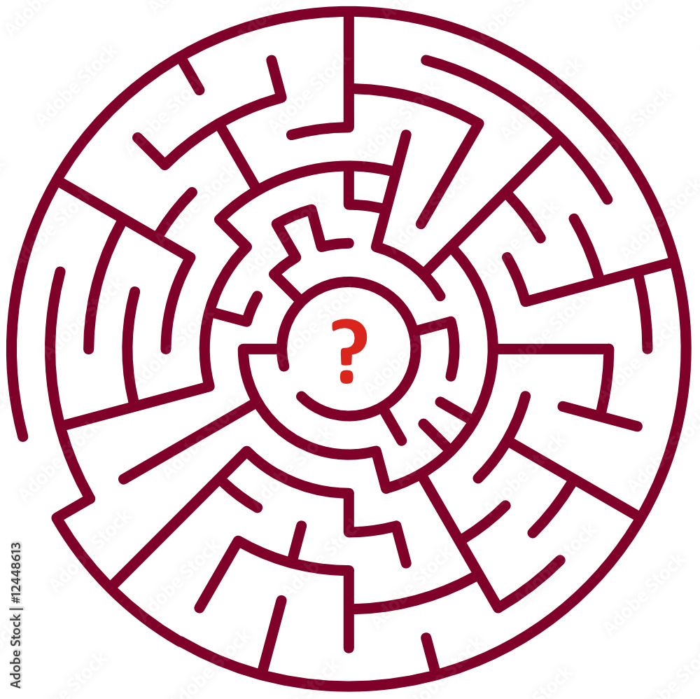 Wall mural Circle maze