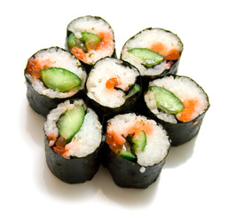 Japanese sushi rolls