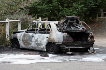 voiture incendiée