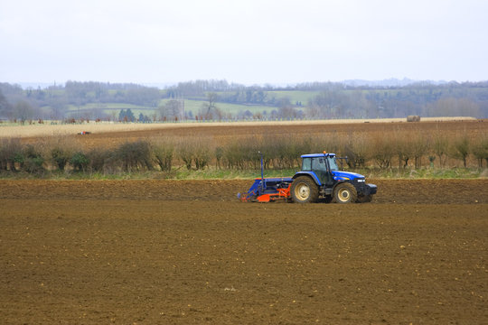 Tractor In fields