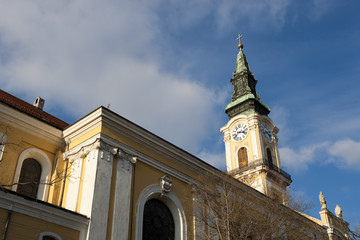 Fototapeta na wymiar Church in Kecskemet, Hungary