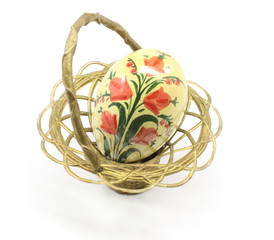 Antique Easter Egg and Basket
