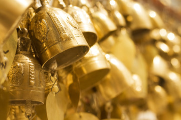 golden bell, temple in thailand