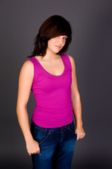 Obraz premium junge schöne Frau