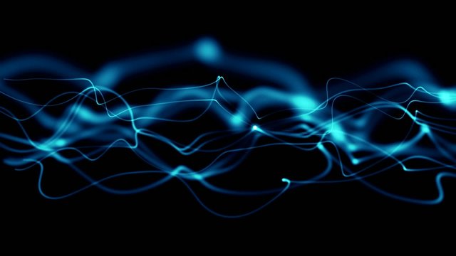 Animation aus Wellen und Linien - Schleife, Loop