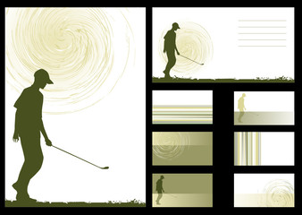 vector background, golf