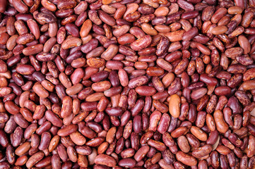 Background of brown haricot beans