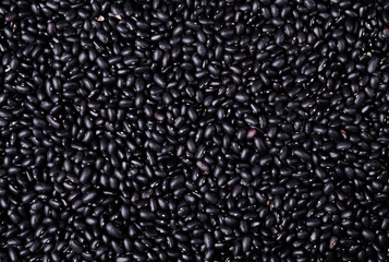 Background of black haricot beans