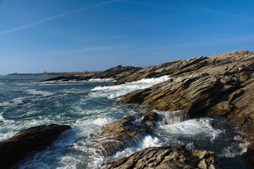 quiberon cote sauvage en bretagne
