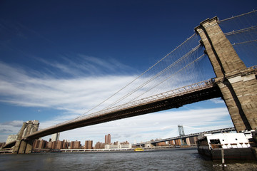 Naklejka premium klasyczny NY - most brooklyński
