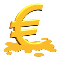 Obraz premium euro fondu en or