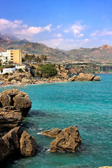 Fototapeta premium View on Balcony of Europe, Nerja, Spain