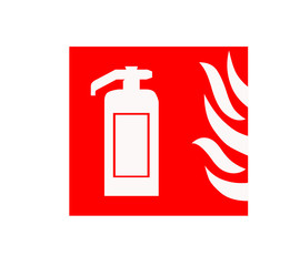 fire extinguisher position sign