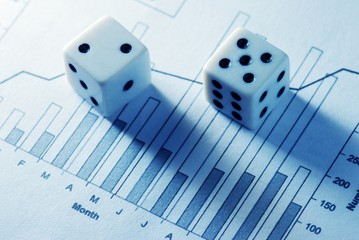 two dices on financial graph
