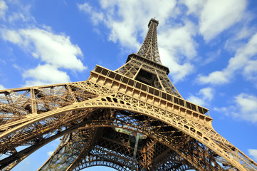 Eiffel Tower in Paris, France.