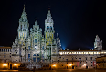 Fototapeta na wymiar Katedra w Santiago de Compostela