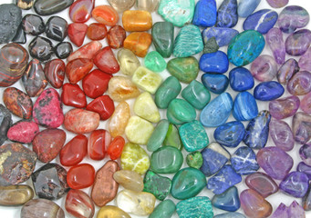 Crystal tumbled chakra stones