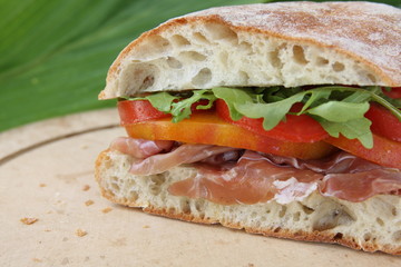 Prosciutto Tomato Sandwich