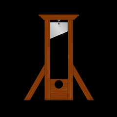 guillotine (schwarzer hintergrund)