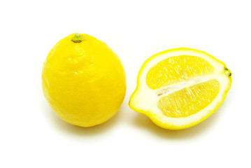lemons on white