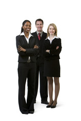 Portrait of confident businesspeople