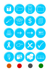 Circle Vector Icon Set 2