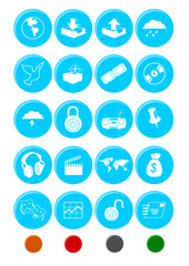 Circle Vector Icon Set 3
