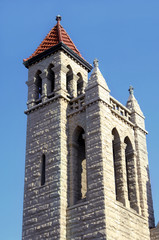Fototapeta na wymiar Dzwonnica First Presbyterian Fort Smith