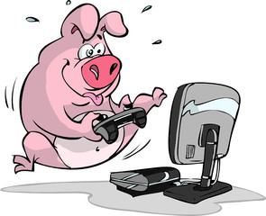 gaming pig © wimpos