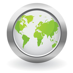 Ecology globe button